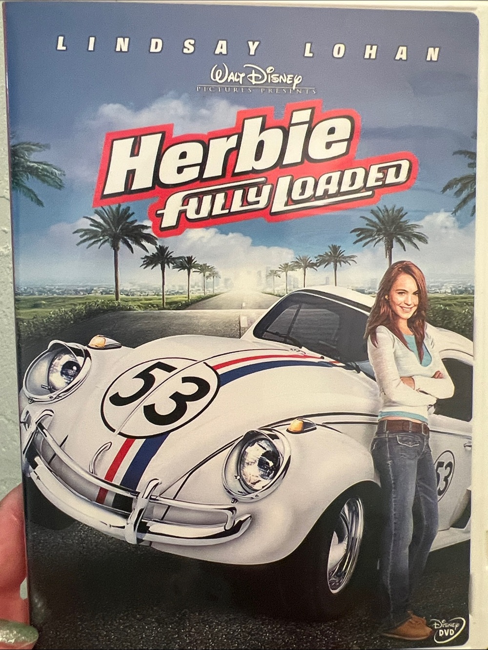 #2427**Herbie Fully Loaded (Walt Disney) DVD - White with Red & Blue Accents - Picture 1 of 16